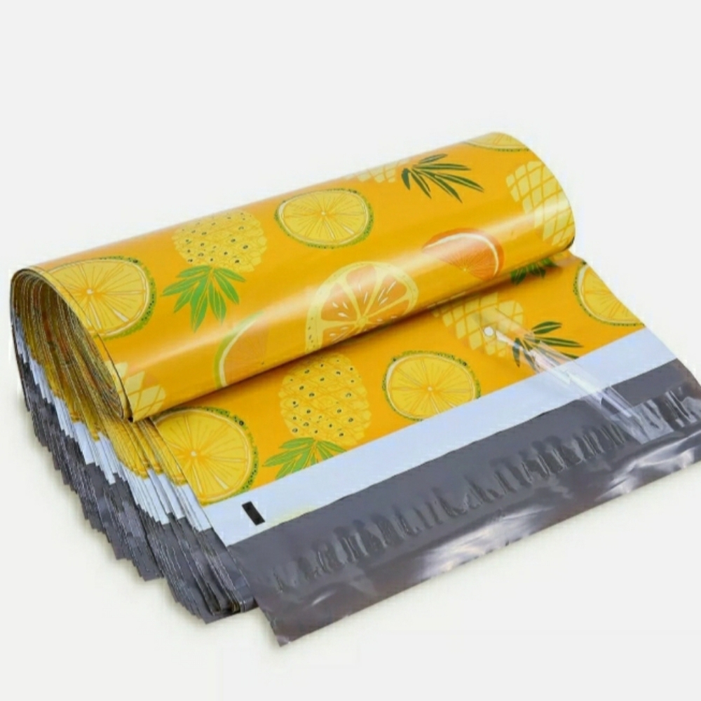 30 Poly mailers. Size 10x13 Yellow Pineapp…